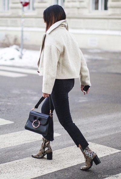 Femme Chaussette Style Slim Bottines Celeb fashion Haut Bloc Bout Pointu Bottines 