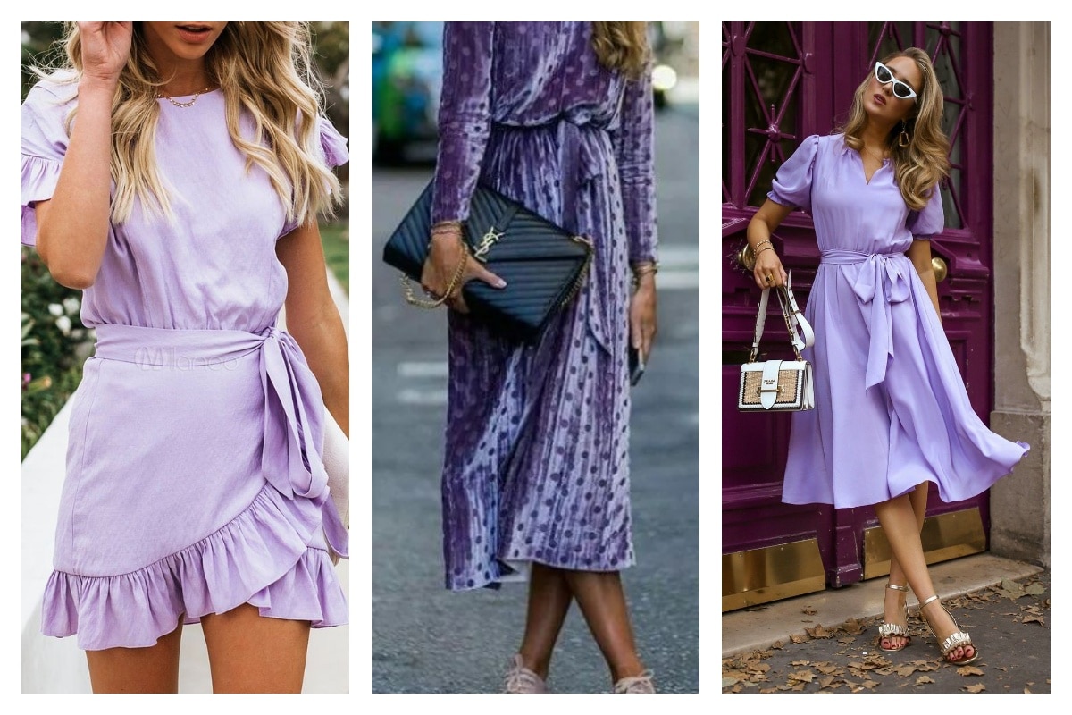 Comment-porter-une-robe-violette
