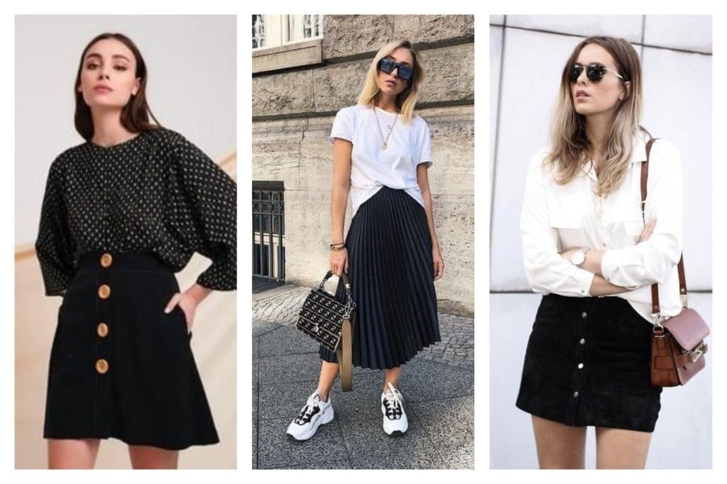 5 façons tendances de porter la jupe noire