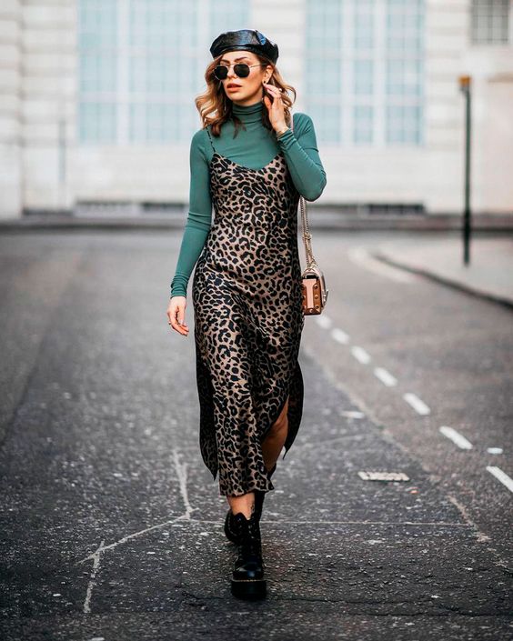 robe imprimé léopard