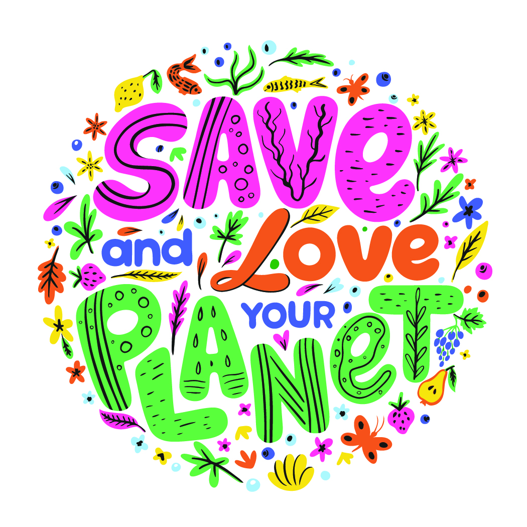 message ecolo save the planet
