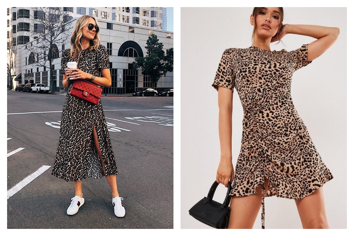 porter une robe léopard