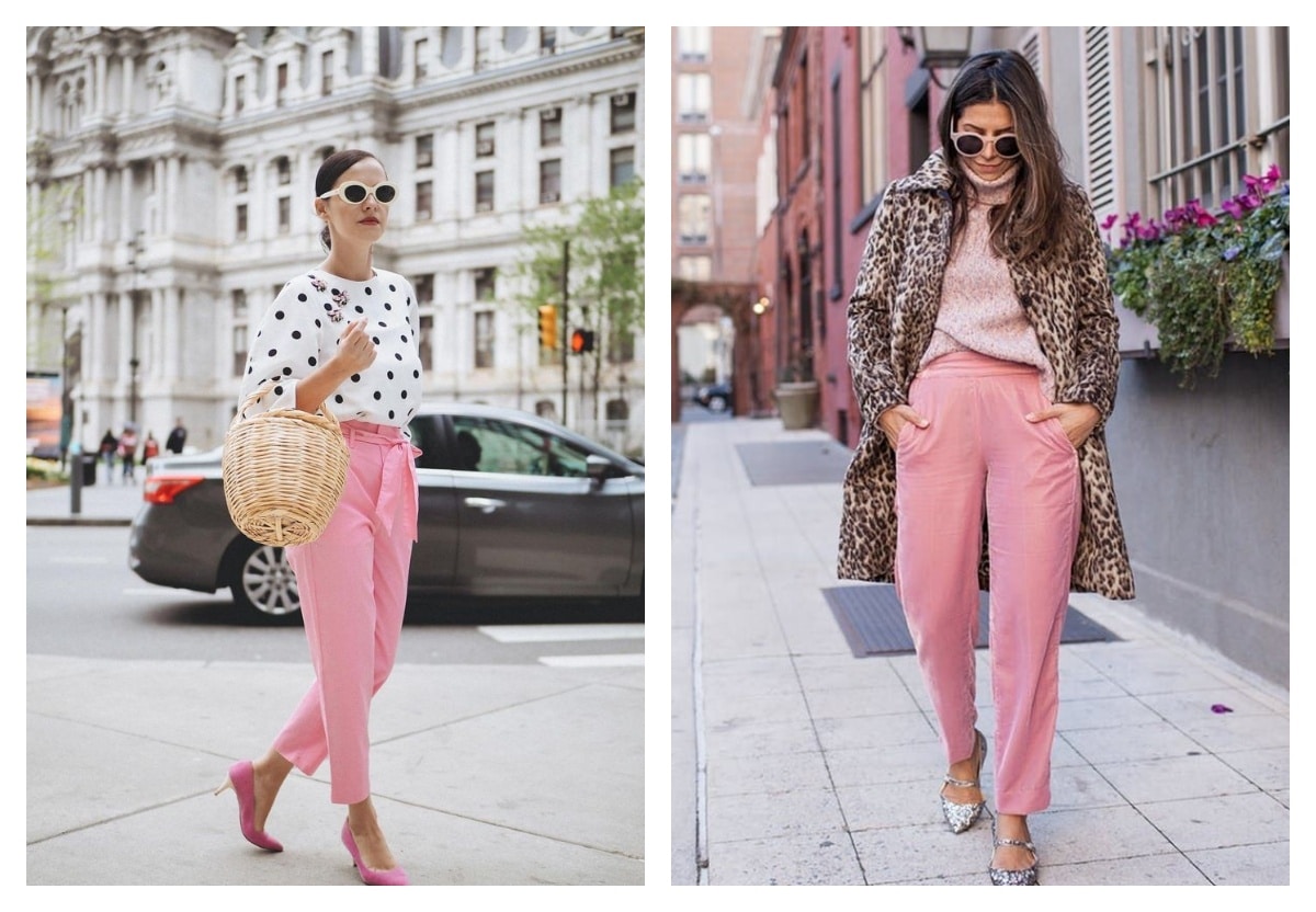 womens light pink pants