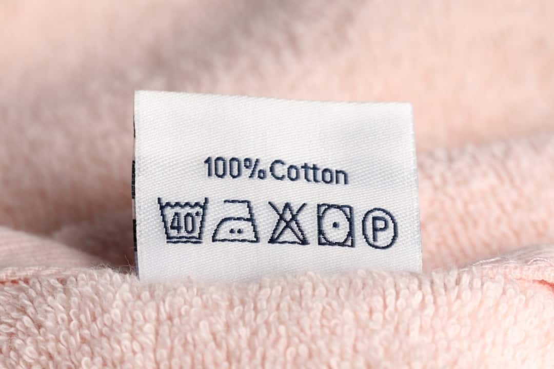 clothing composition label